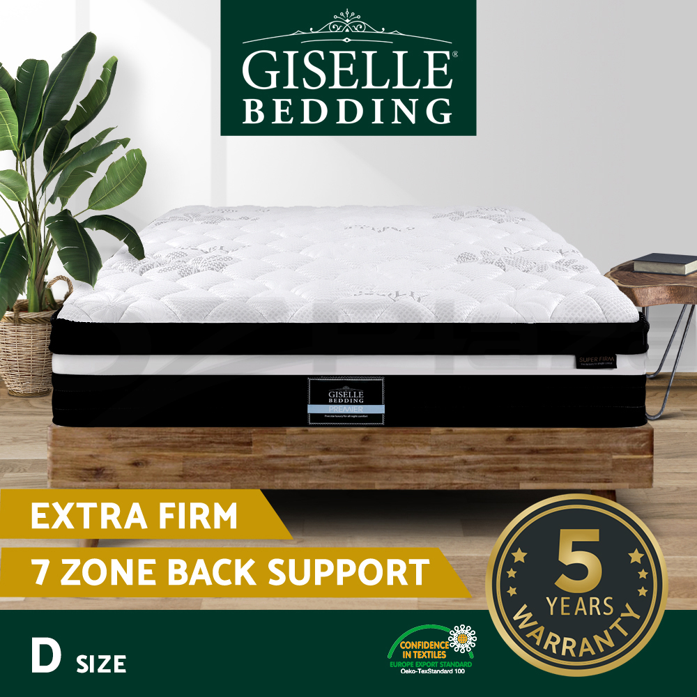 Giselle Bed Mattress ALL Size Extra Firm 7 Zone Pocket Spring Foam 28cm - Picture 12 of 15