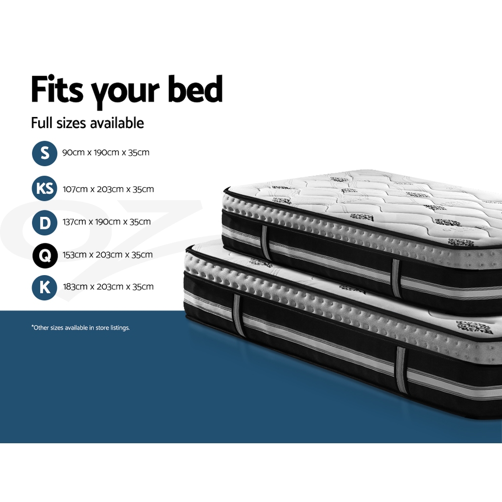 Giselle Mattress Queen Double King Single COOL-GEL Memory Foam Pocket Spring - Picture 43 of 107