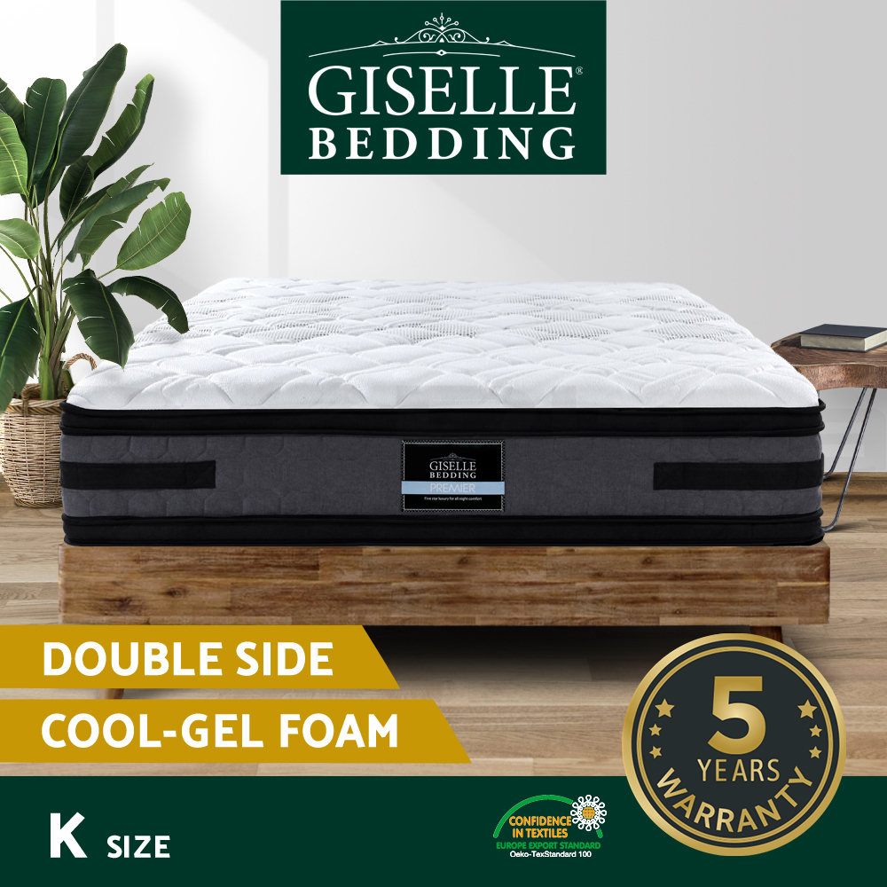 Giselle Mattress Queen Double King Single COOL-GEL Memory Foam Pocket Spring - Picture 58 of 107