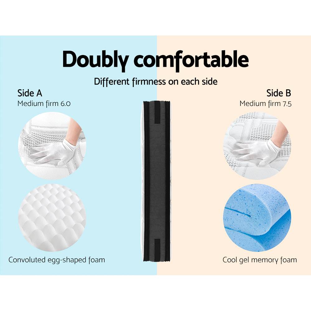 Giselle Mattress Queen Double King Single COOL-GEL Memory Foam Pocket Spring - Picture 82 of 107