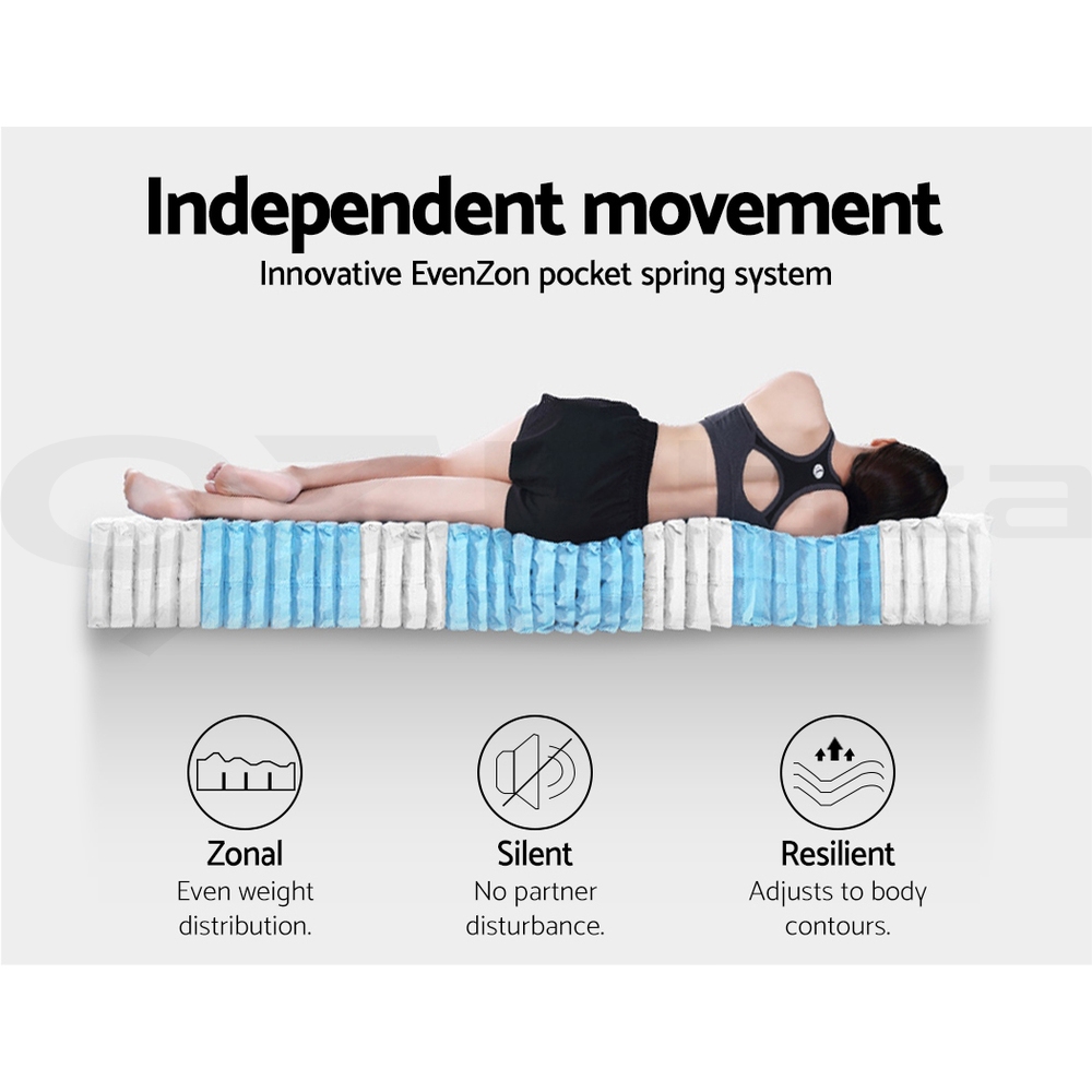 Giselle Mattress Queen Double King Single COOL-GEL Memory Foam Pocket Spring - Picture 85 of 107
