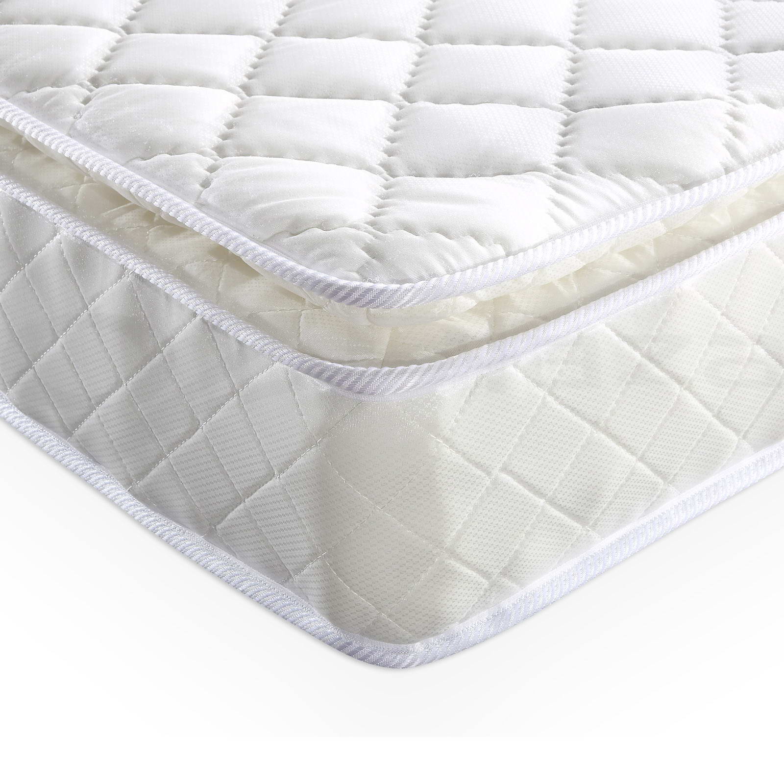 Double Bed Pillow Top Mattress Paradise Non Storage Divan Bed Set