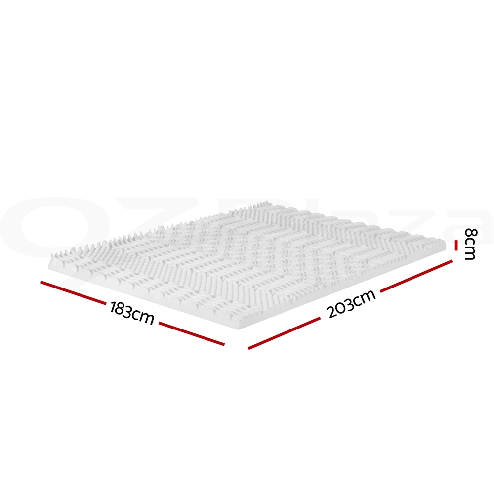 Giselle Bedding Memory Foam Mattress Topper 7-Zone 5/8cm Cool Gel Bamboo Cover - Picture 29 of 33