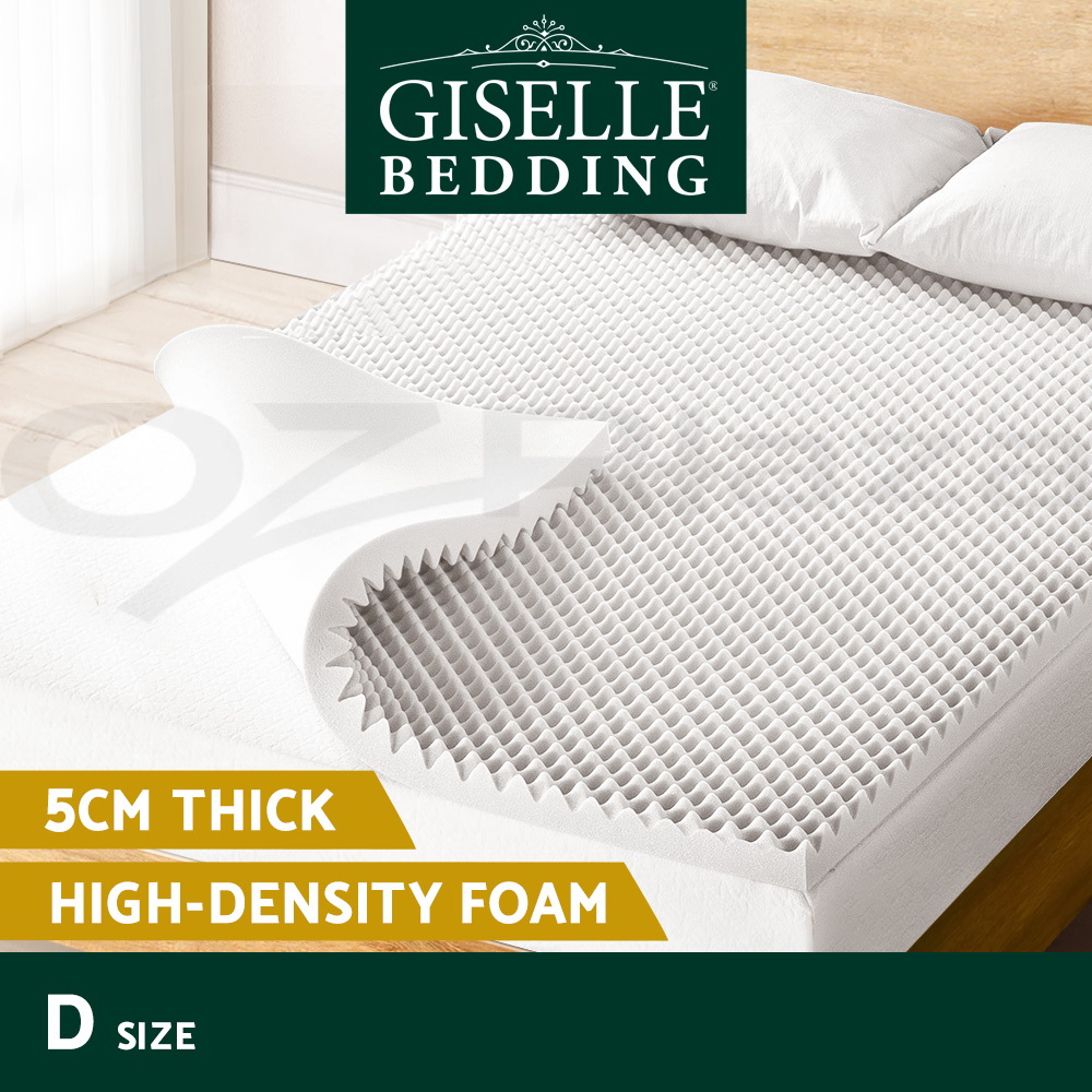 Giselle Memory Foam Topper Mattress Toppers Cool Gel Bamboo Cover 7-zone Pad Mat - Picture 20 of 90
