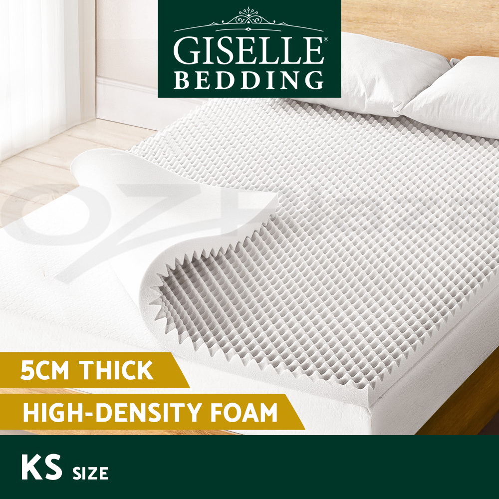 Giselle Memory Foam Topper Mattress Toppers Cool Gel Bamboo Cover 7-zone Pad Mat - Picture 22 of 90