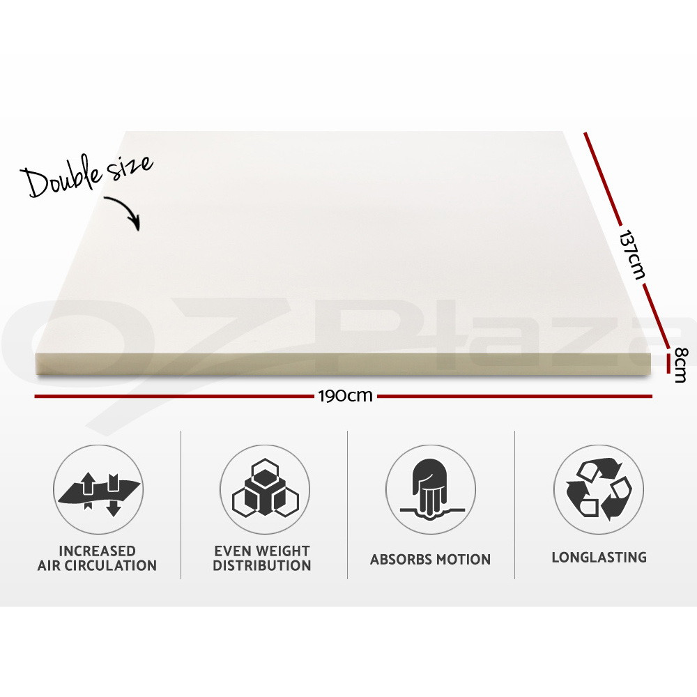 Giselle Memory Foam Topper Mattress Toppers Cool Gel Bamboo Cover 7-zone Pad Mat - Picture 76 of 90