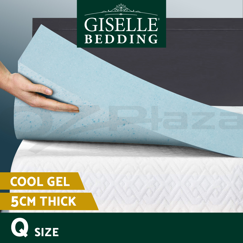 Giselle Memory Foam Topper Mattress Toppers Cool Gel Bamboo Cover 7-zone Pad Mat - Picture 37 of 90