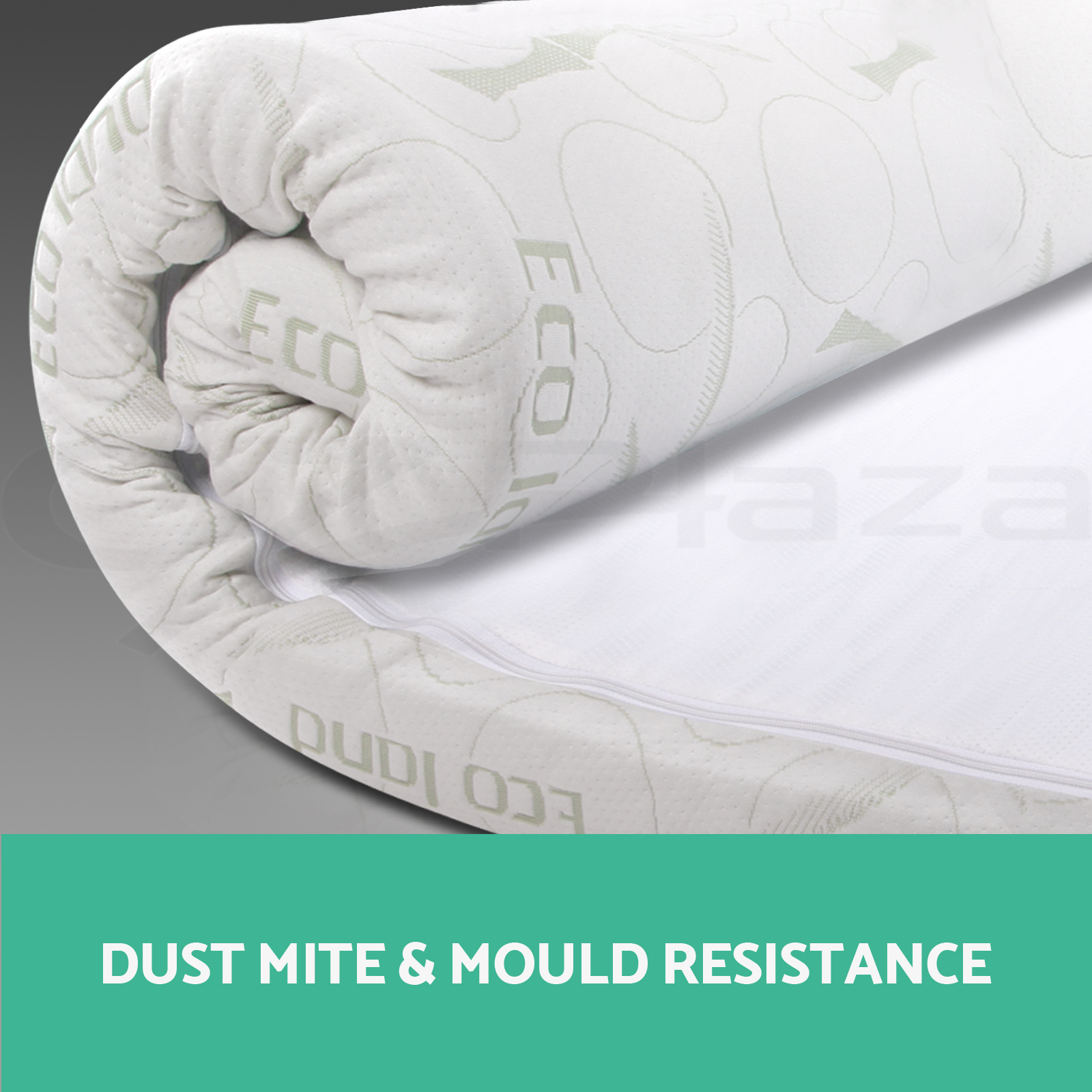 Details about Giselle Bedding 8CM Memory Foam Mattress Topper BAMBOO  Underlay Cover Protector