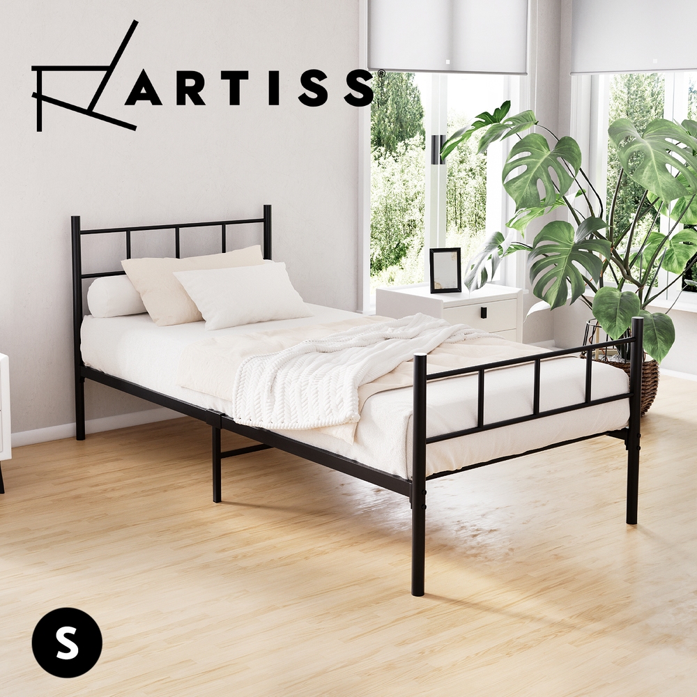 Artiss Metal Bed Frame SOL Bed Base(Single, King Single, Double, Queen) - Picture 15 of 16