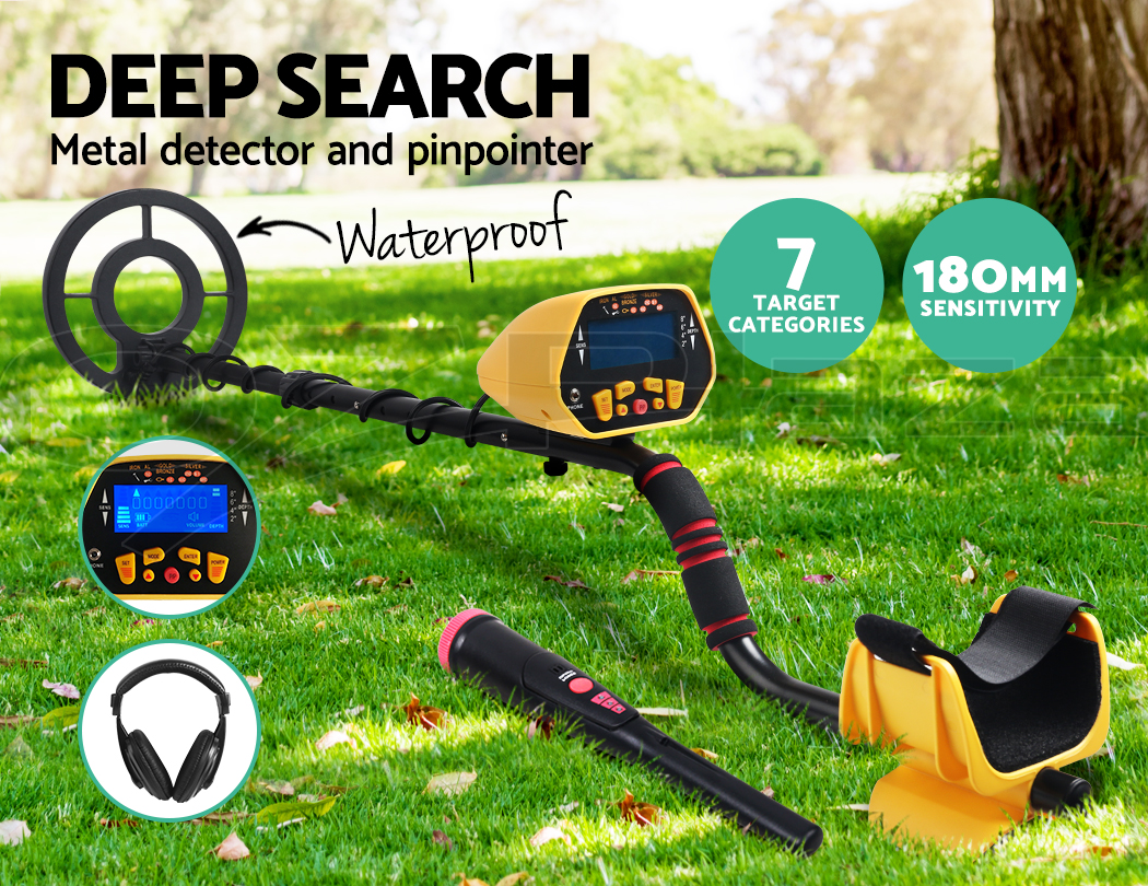 Metal Detector Pinpointer Deep Sensitive Searching Treasure Gold Hunt