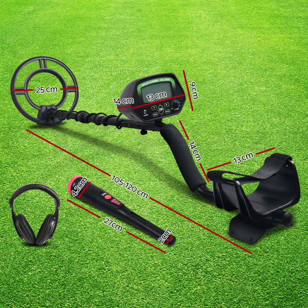 Metal Detector Pinpointer Deep Sensitive Searching Gold Digger Hunter