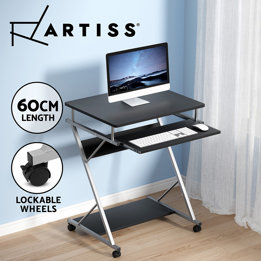 Artiss Computer Desk Laptop Desks Keyboard Tray Shelf Home Office Table 60CM - Picture 9 of 24