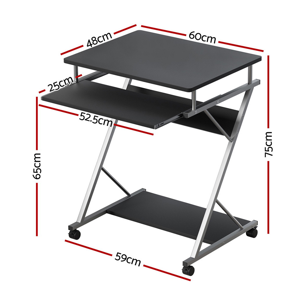 Artiss Computer Desk Laptop Desks Keyboard Tray Shelf Home Office Table 60CM - Picture 11 of 24