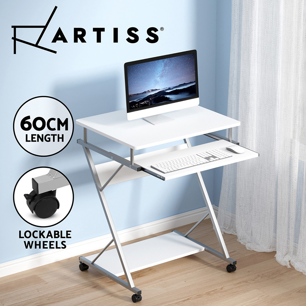 Artiss Computer Desk Laptop Desks Keyboard Tray Shelf Home Office Table 60CM - Picture 17 of 24