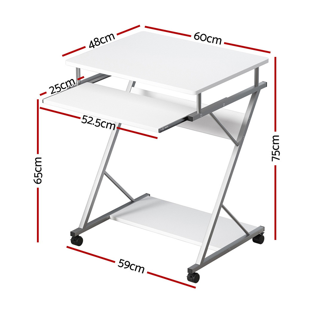 Artiss Computer Desk Laptop Desks Keyboard Tray Shelf Home Office Table 60CM - Picture 19 of 24