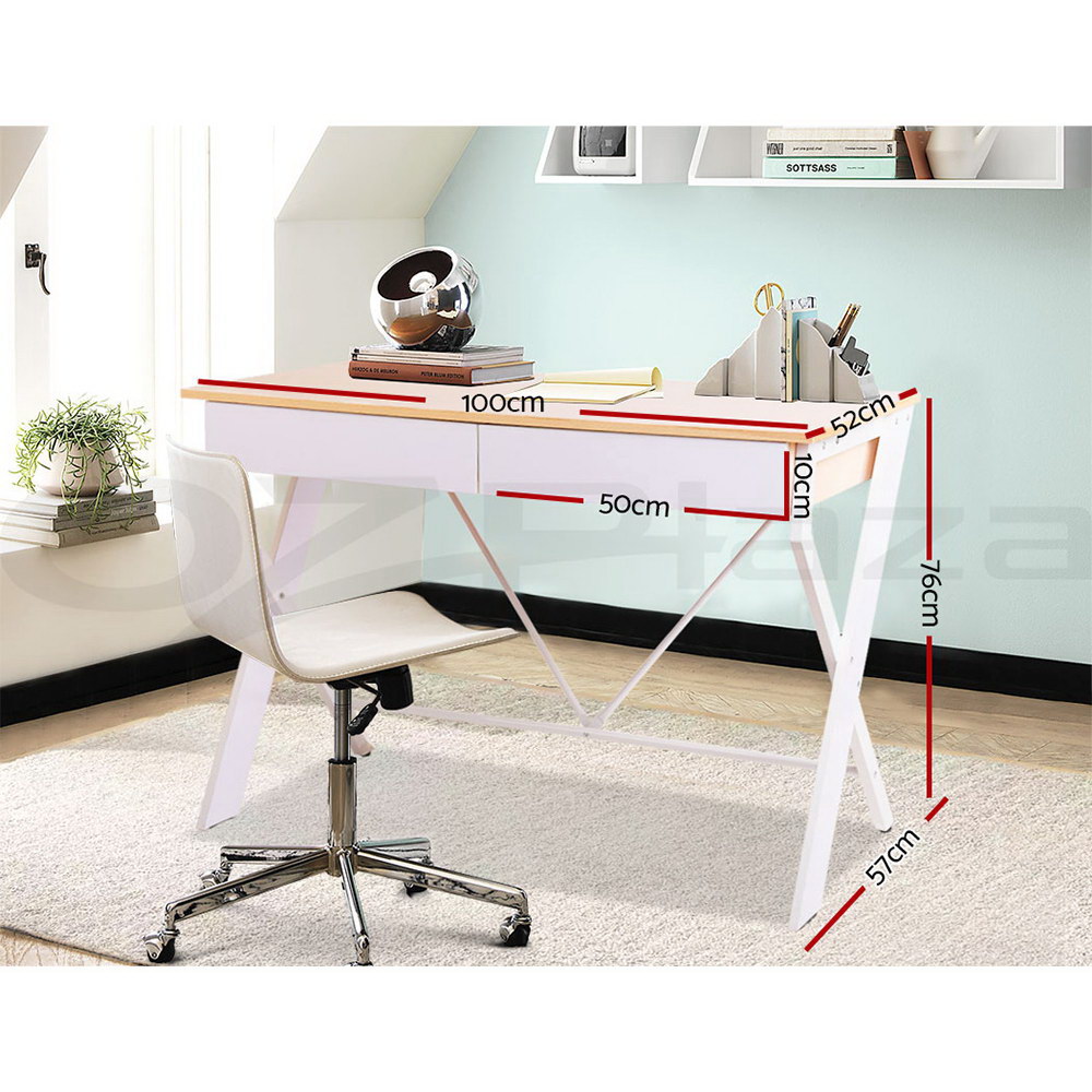 Artiss Computer Desk Home Office Table Corner Student Study Metal Desks