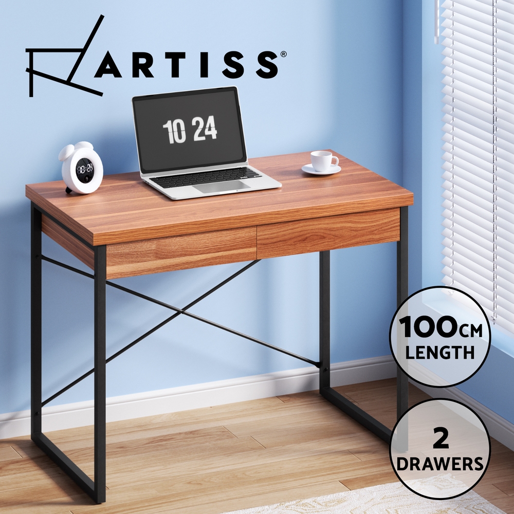 Artiss Computer Desk Office Study Desks Laptop Table Corner Student Desk Metal - Picture 67 of 115