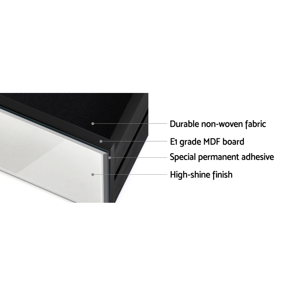 Artiss Bedside Table 3 Drawers Side Table Nightstand Mirrored Storage Cabinet - Picture 67 of 85