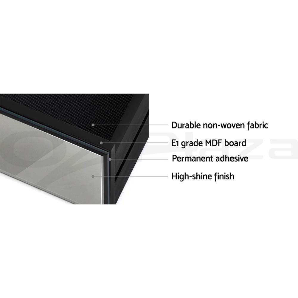 Artiss Bedside Table 3 Drawers Side Table Nightstand Mirrored Storage Cabinet - Picture 43 of 85