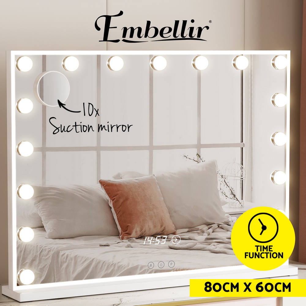 Embellir Makeup Mirror Hollywood Vanity Mirrors with Light Dimmable Time - Picture 13 of 14