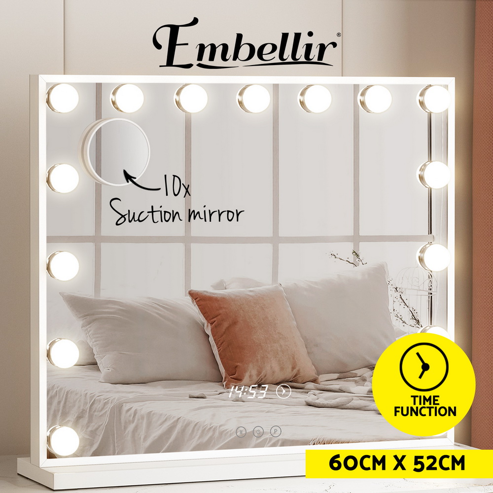 Embellir Makeup Mirror Hollywood Vanity Mirrors with Light Dimmable Time - Picture 11 of 14