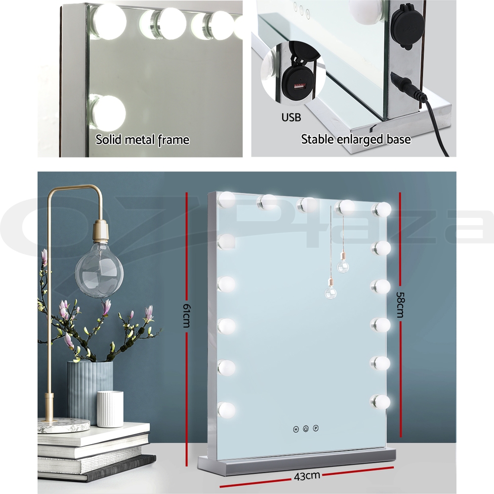 Embellir Makeup Mirror With Lights Hollywood LED Bulbs Vanity Touch