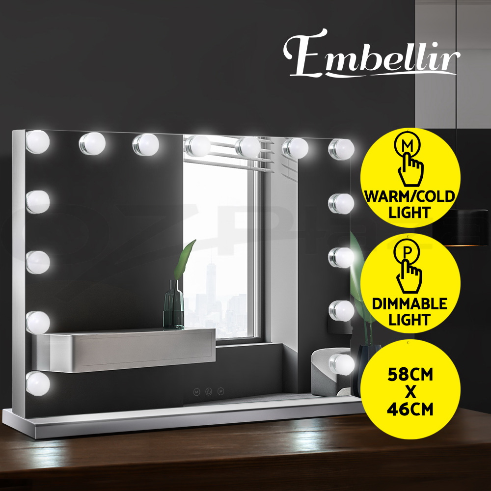 Embellir Makeup Mirror With Lights Hollywood LED Bulbs Vanity Touch