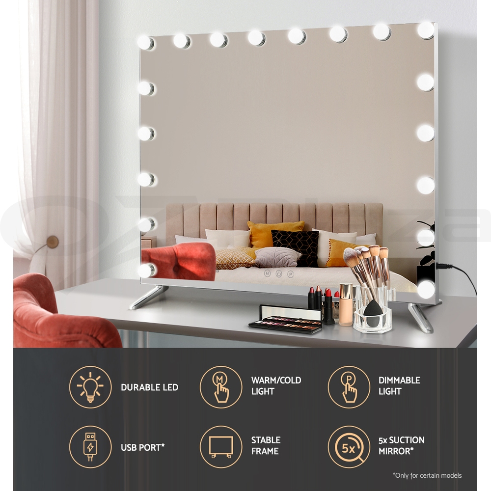 Embellir Makeup Mirror With Lights Hollywood LED Bulbs Vanity Touch