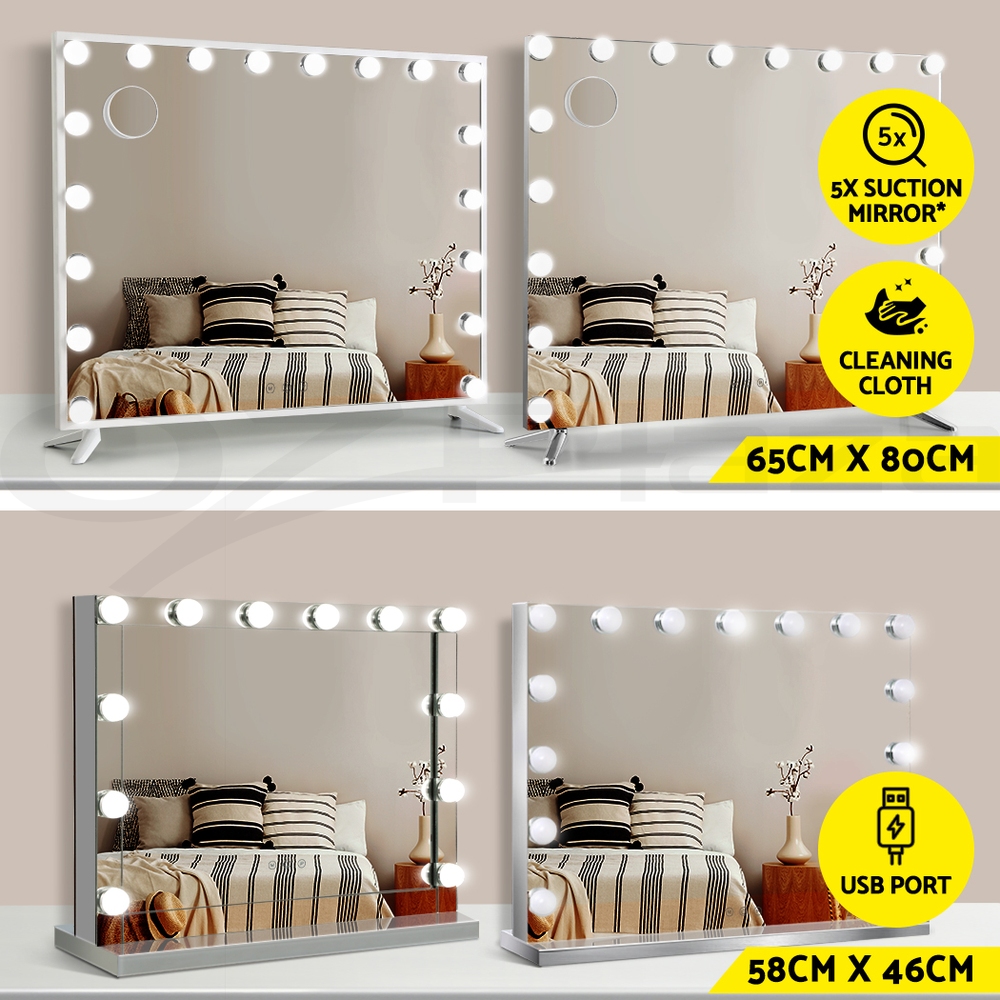 Embellir Makeup Mirror With Lights Hollywood LED Bulbs Vanity Touch