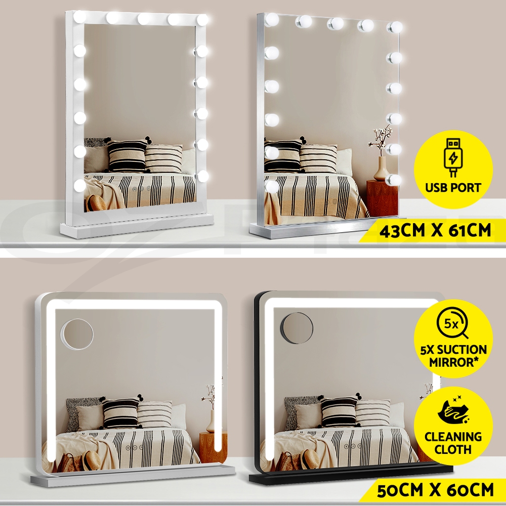 Embellir Makeup Mirror With Lights Hollywood LED Bulbs Vanity Touch