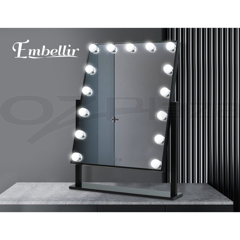 Embellir Makeup Mirror With Light LED Hollywood Standing Tabletop