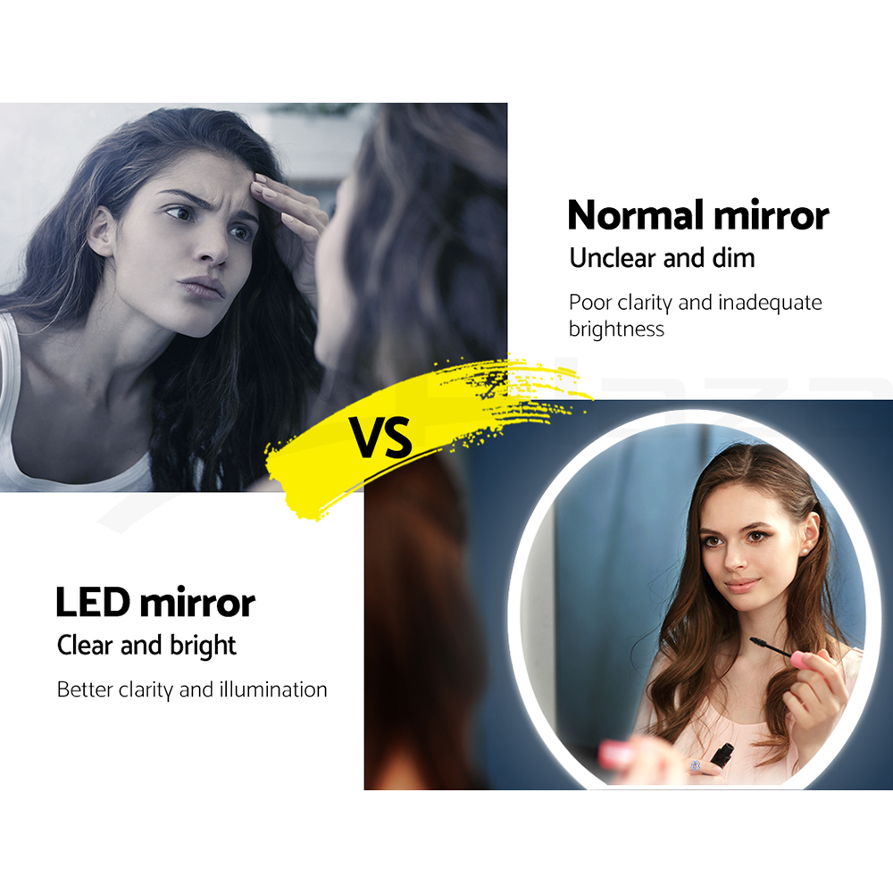 Embellir LED Wall Mirror Anti-fog Bathroom Mirrors Makeup Light Decor - Picture 13 of 66