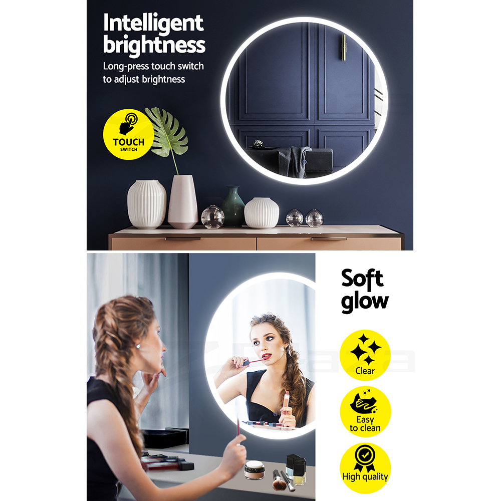 Embellir LED Wall Mirror Anti-fog Bathroom Mirrors Makeup Light Decor - Picture 17 of 66
