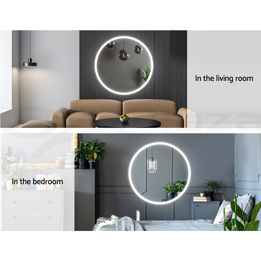 Embellir LED Wall Mirror Anti-fog Bathroom Mirrors Makeup Light Decor - Picture 20 of 66