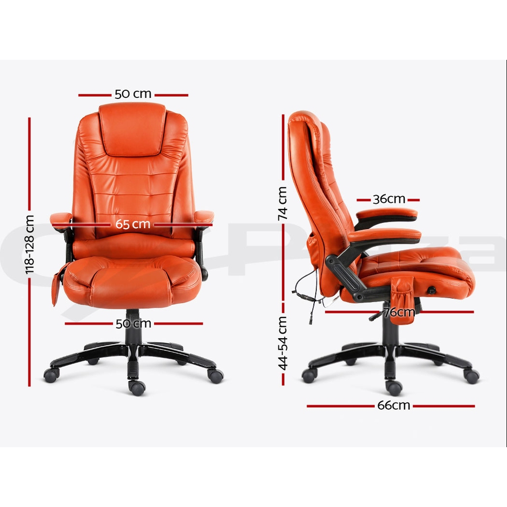 Small Massage Chair Australia : Buy PU Leather 8 Point Massage Office