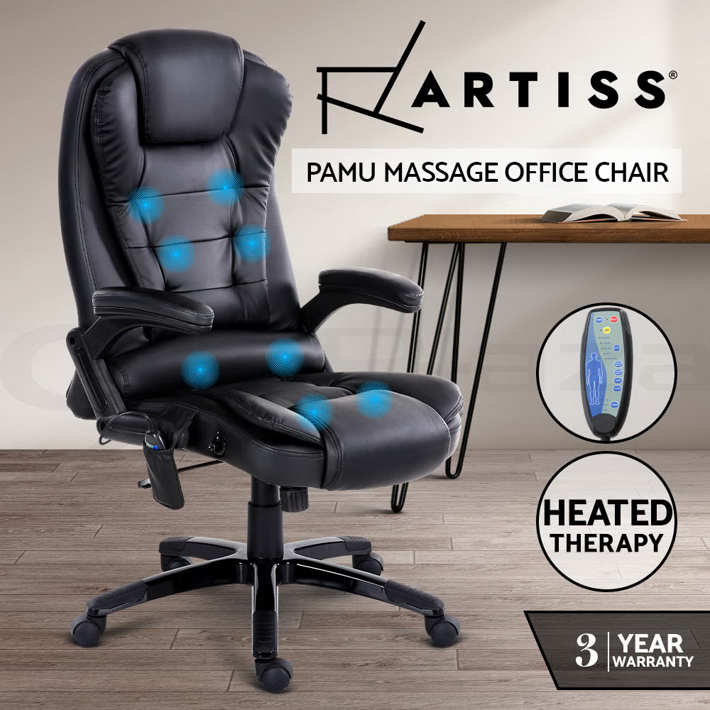 Artiss Massage Office Chair Gaming Chair Heated 8 Point Vibration