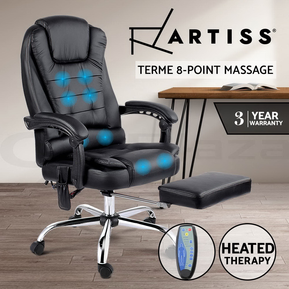 Artiss Massage Office Chair Gaming Chair Heated 8 Point Vibration