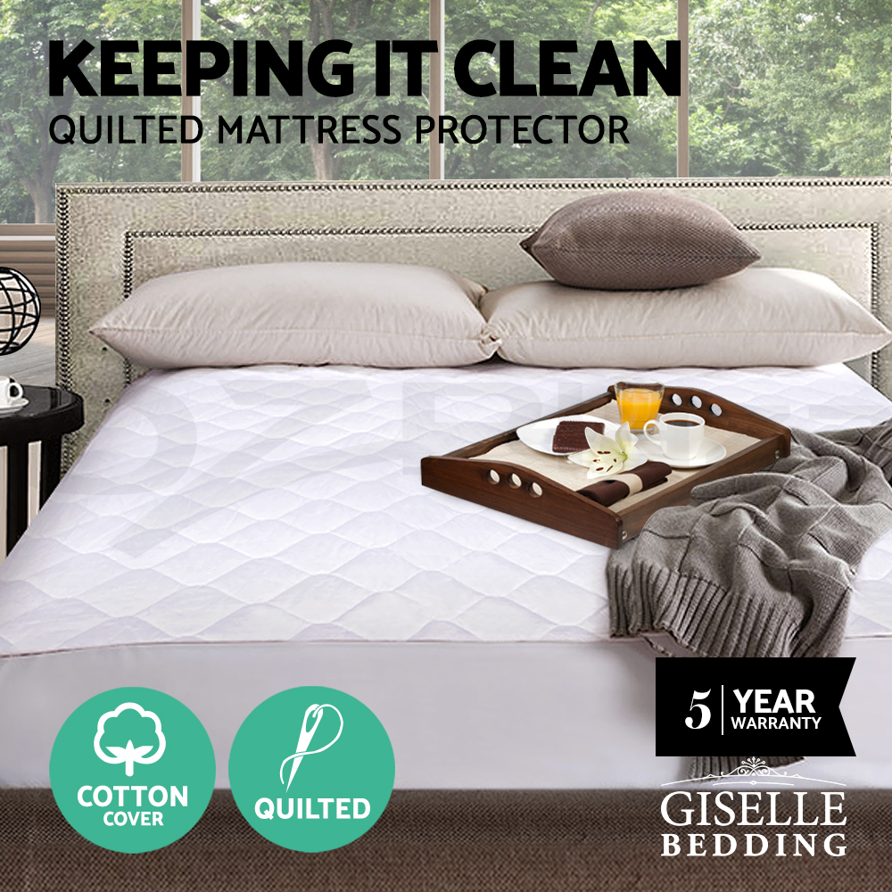 thumbnail 113 - Giselle Water-resistant Mattress Protector Bamboo Fibre Cotton Cover All Size
