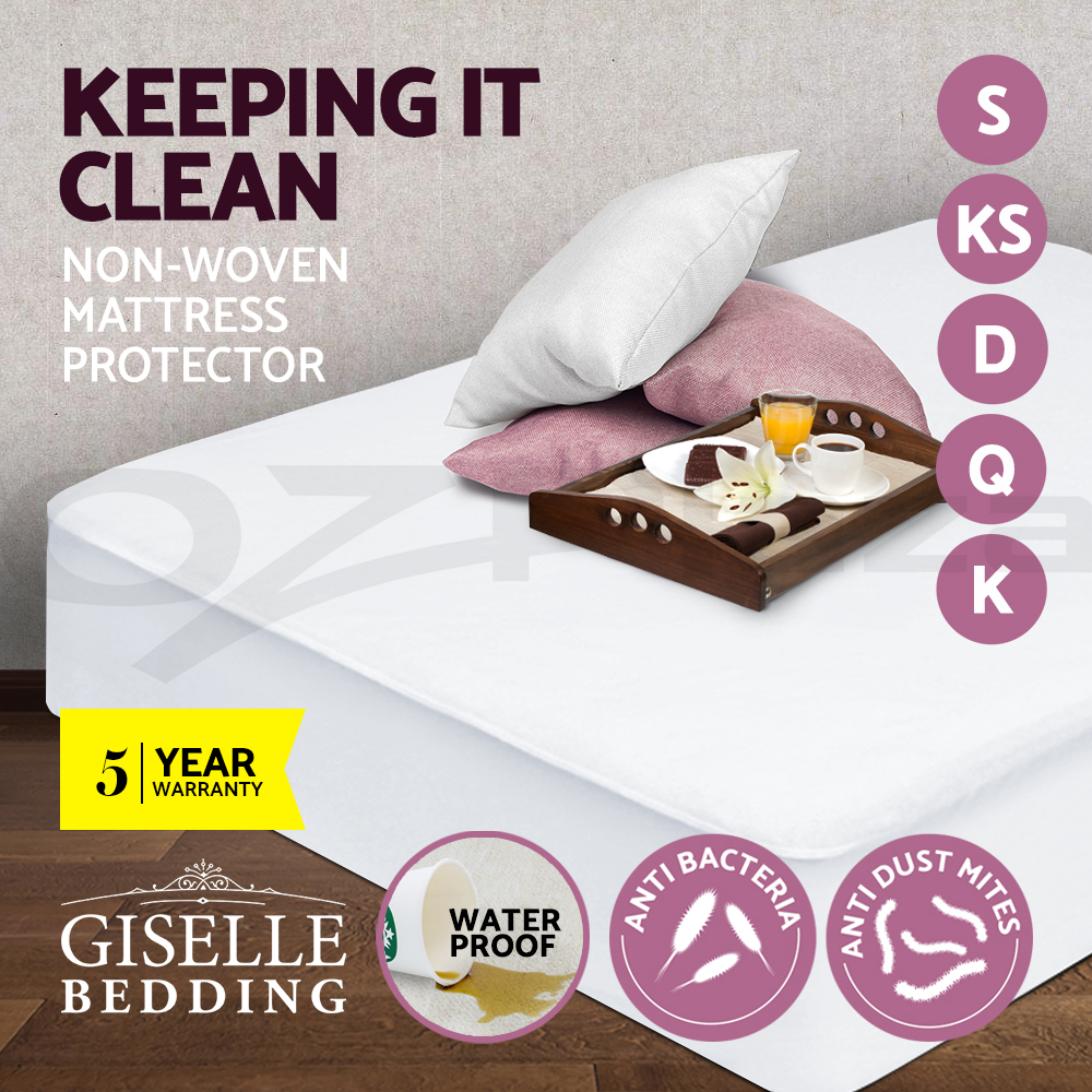 thumbnail 108 - Giselle Water-resistant Mattress Protector Bamboo Fibre Cotton Cover All Size