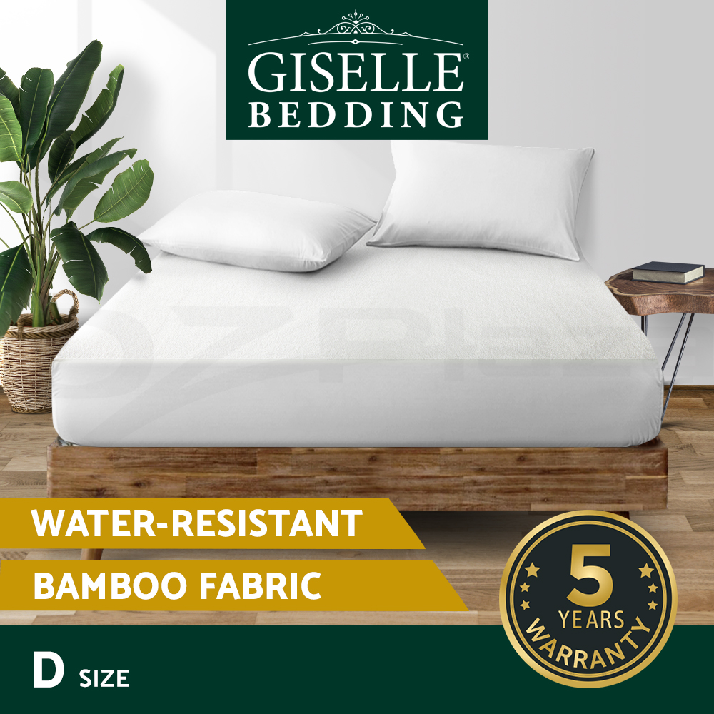 thumbnail 53 - Giselle Water-resistant Mattress Protector Bamboo Fibre Cotton Cover All Size