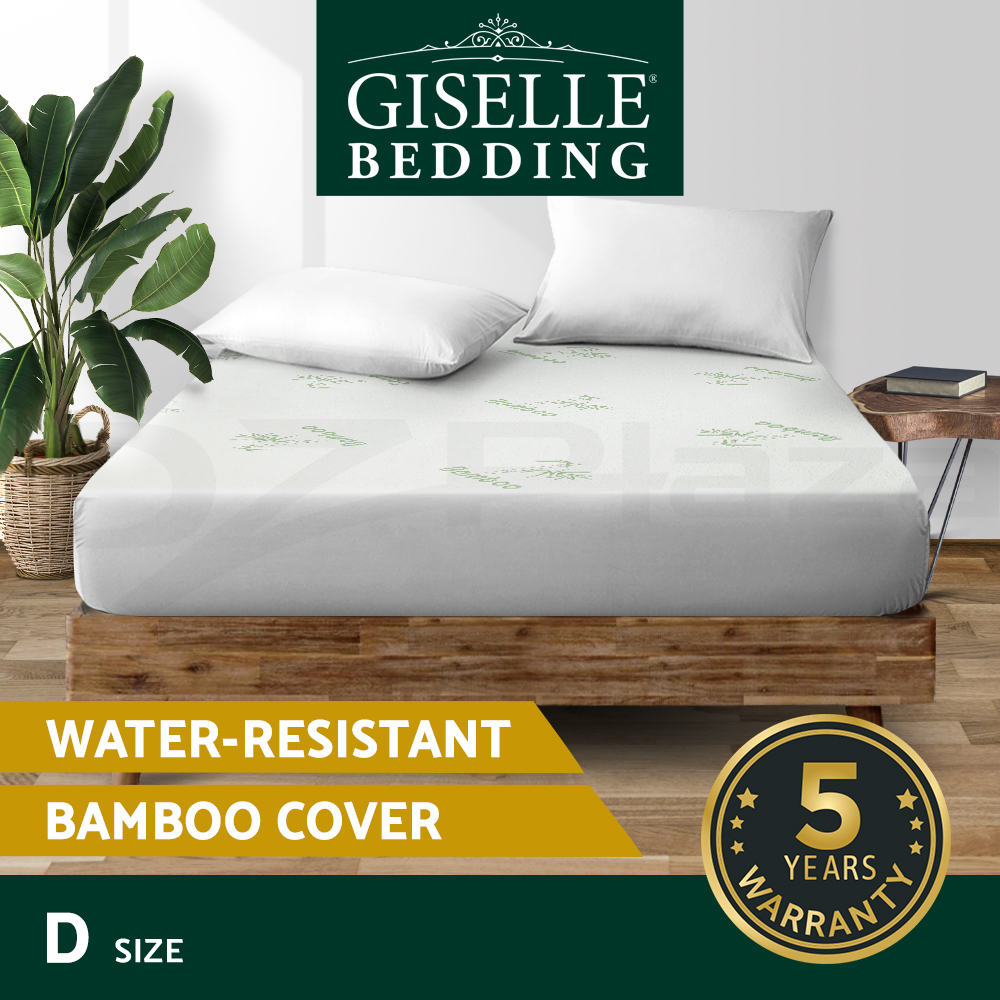 thumbnail 13 - Giselle Water-resistant Mattress Protector Bamboo Fibre Cotton Cover All Size