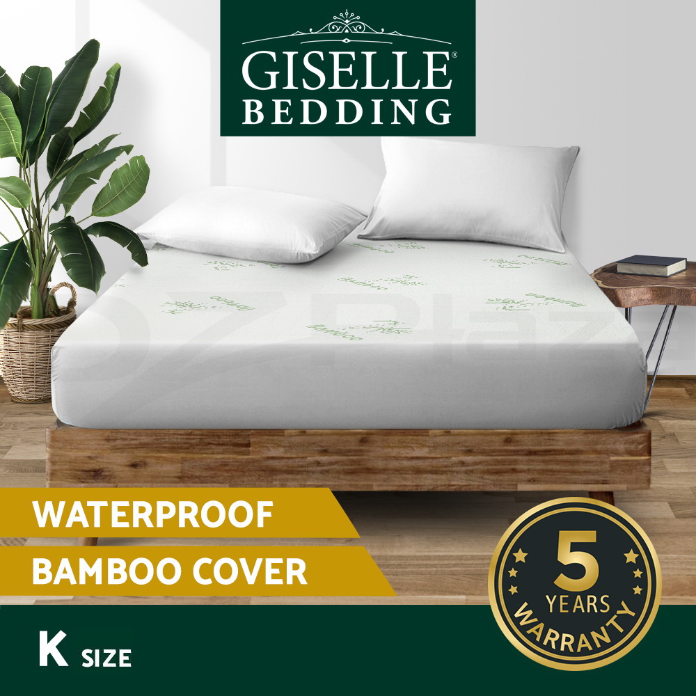 thumbnail 23 - Giselle Water-resistant Mattress Protector Bamboo Fibre Cotton Cover All Size