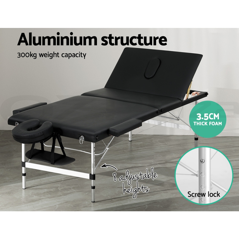 Zenses Massage Table Portable Aluminium Massage Bed Beauty Chair Therapy Folding - Picture 196 of 207