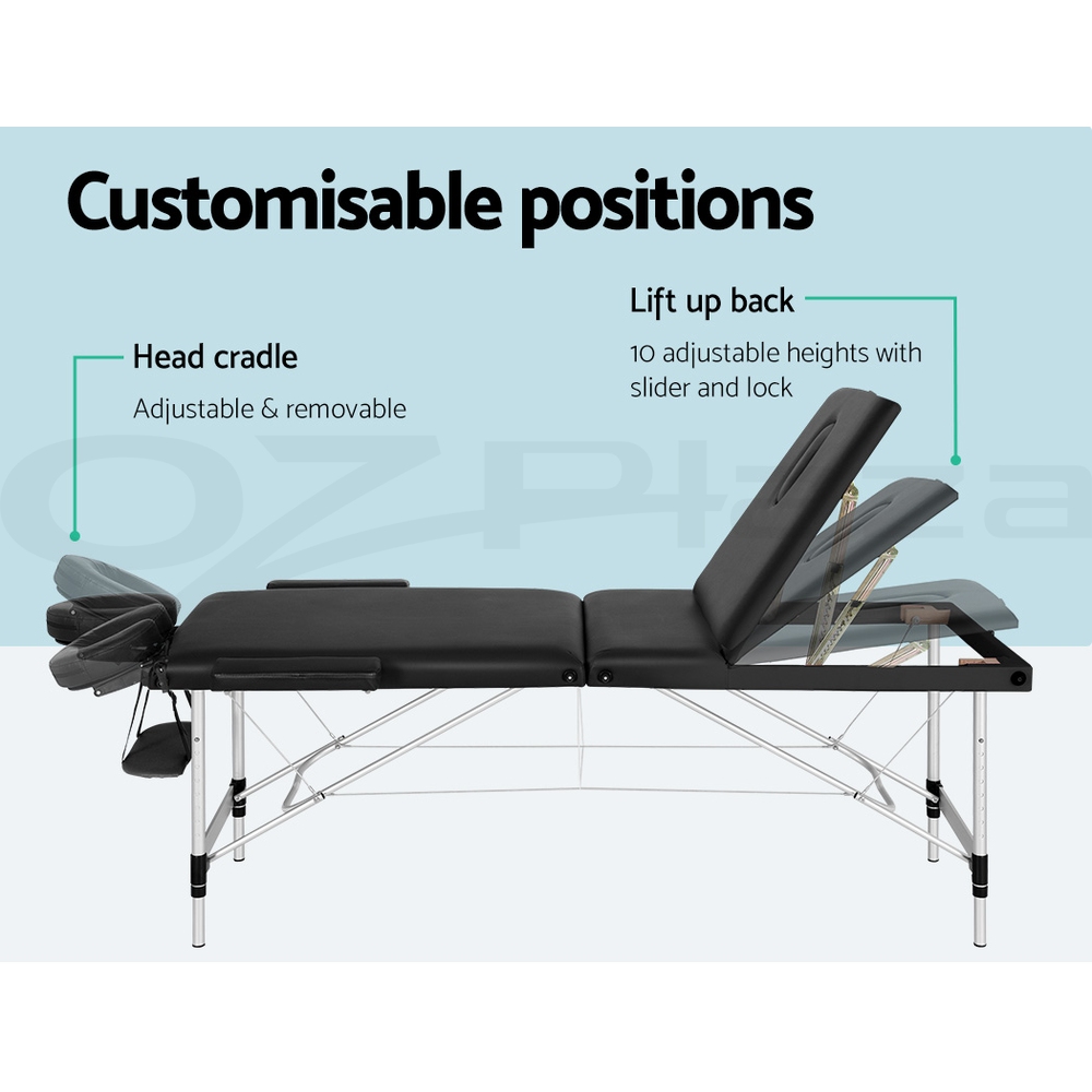 Zenses Massage Table Portable Aluminium Massage Bed Beauty Chair Therapy Folding - Picture 197 of 207
