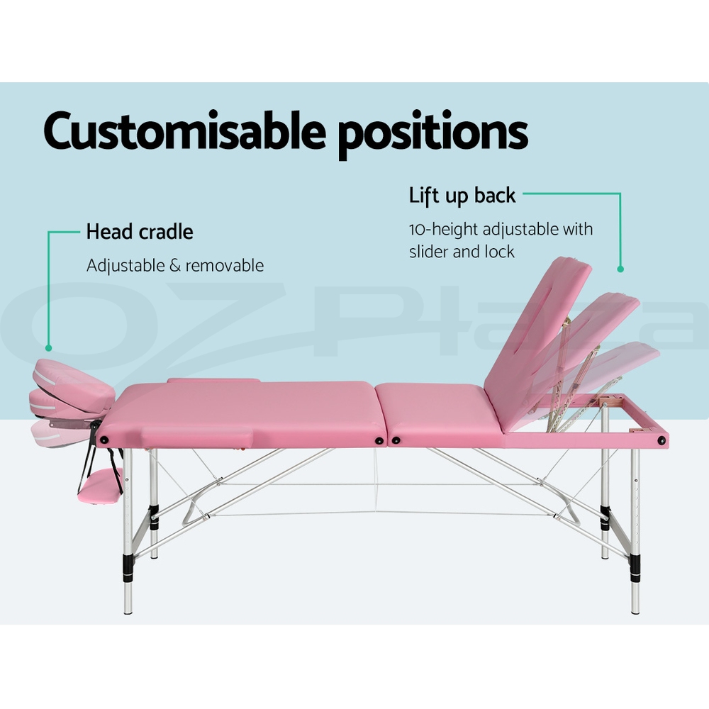 Zenses Massage Table Portable Aluminium Massage Bed Beauty Chair Therapy Folding - Picture 205 of 207