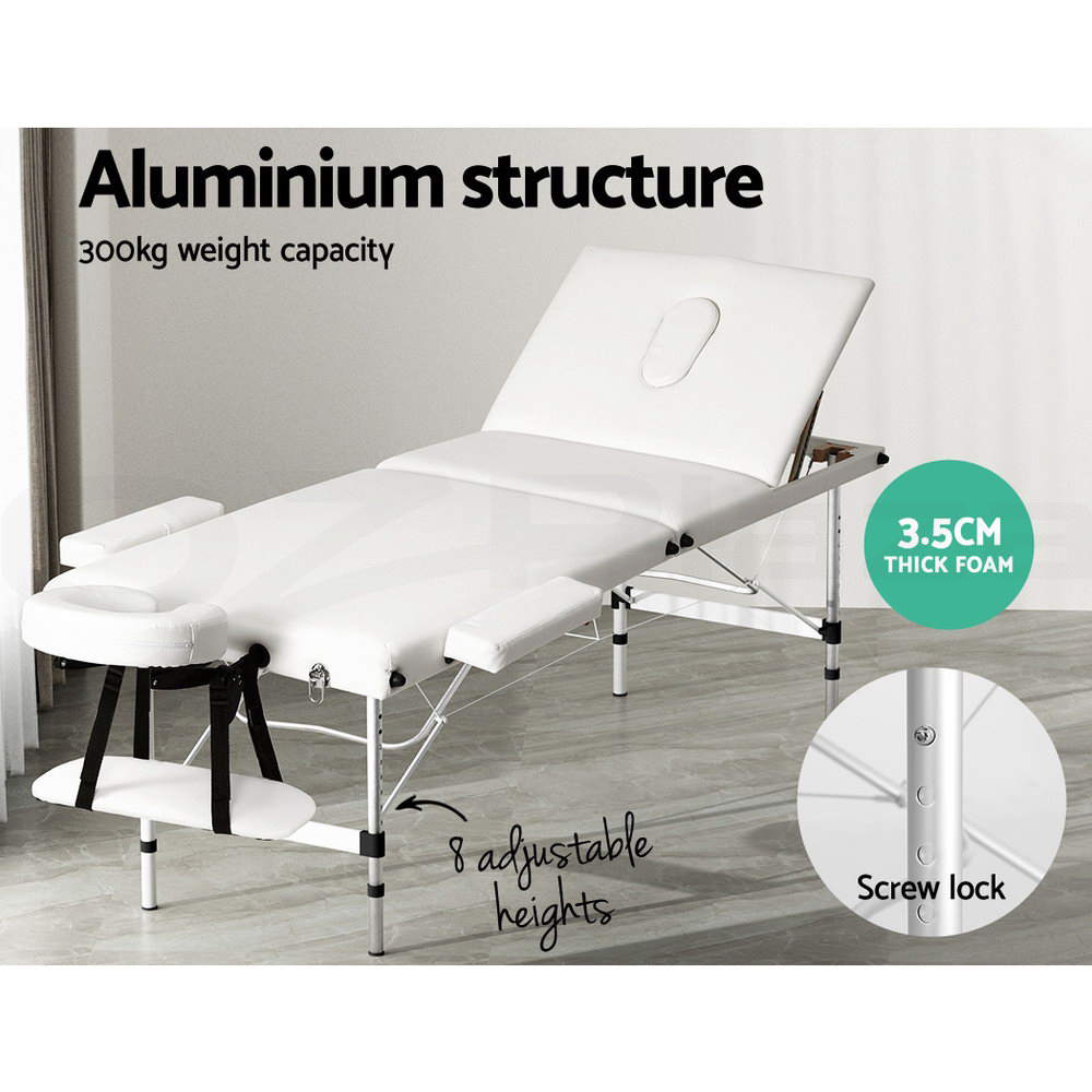 Zenses Massage Table Portable Aluminium Massage Bed Beauty Chair Therapy Folding - Picture 89 of 207