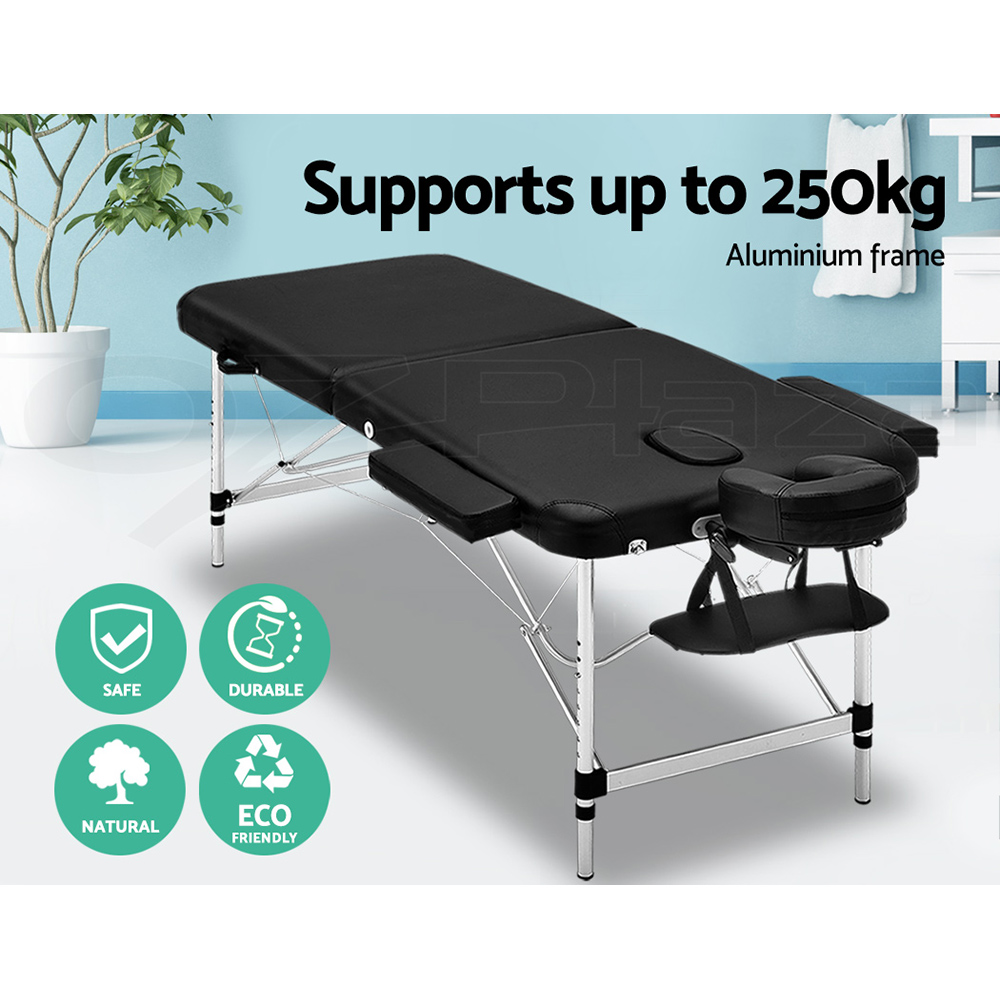 Zenses Massage Table Portable Aluminium Massage Bed Beauty Chair Therapy Folding - Picture 15 of 207