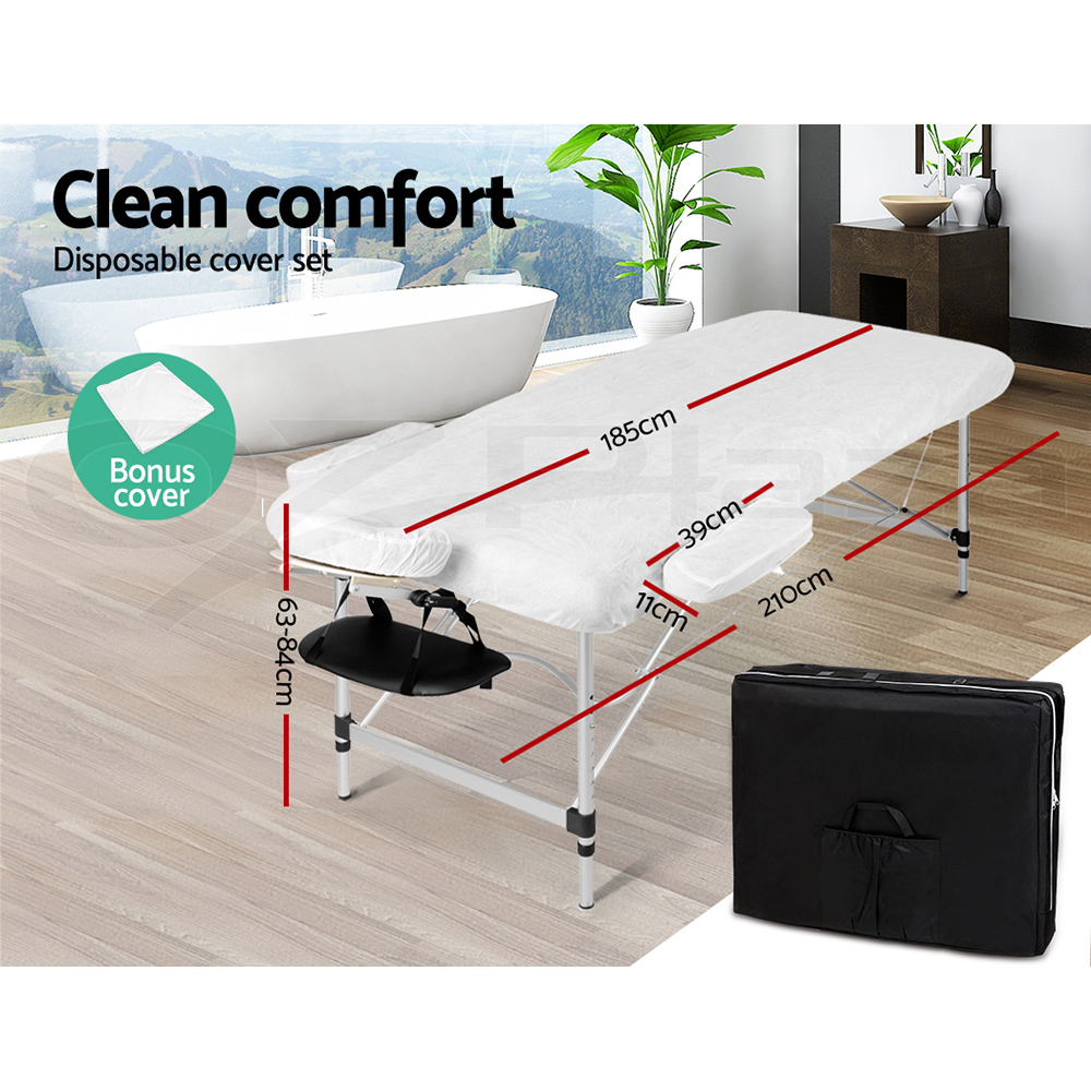 Zenses Massage Table Portable Aluminium Massage Bed Beauty Chair Therapy Folding - Picture 21 of 207