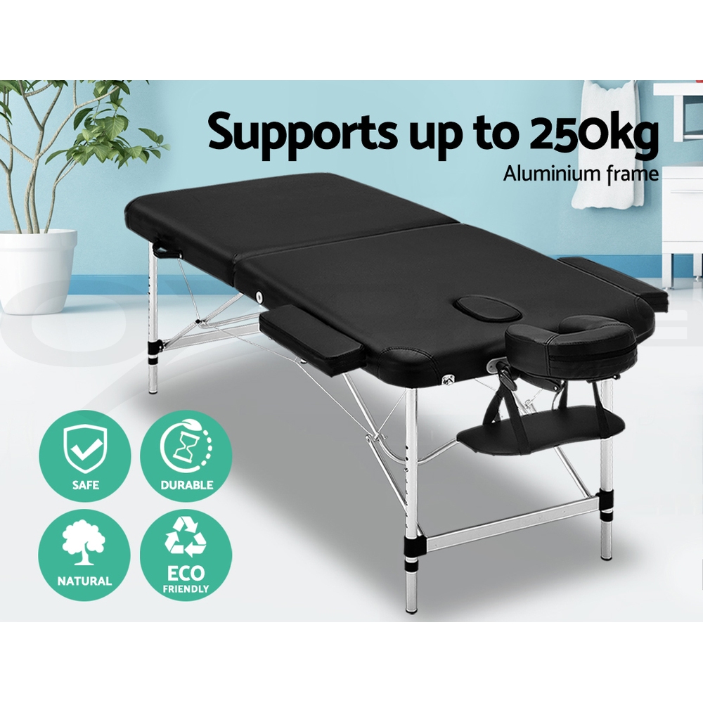 Zenses Massage Table Portable Aluminium Massage Bed Beauty Chair Therapy Folding - Picture 26 of 207