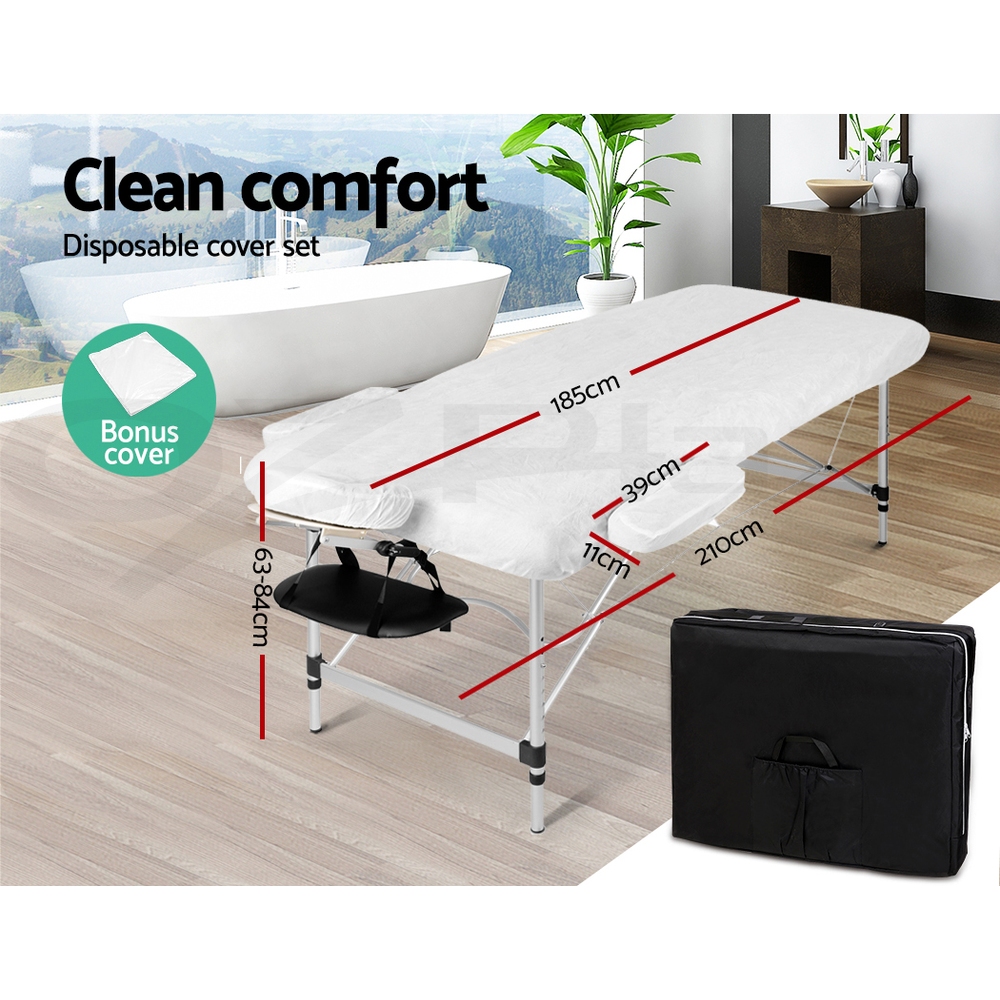 Zenses Massage Table Portable Aluminium Massage Bed Beauty Chair Therapy Folding - Picture 32 of 207